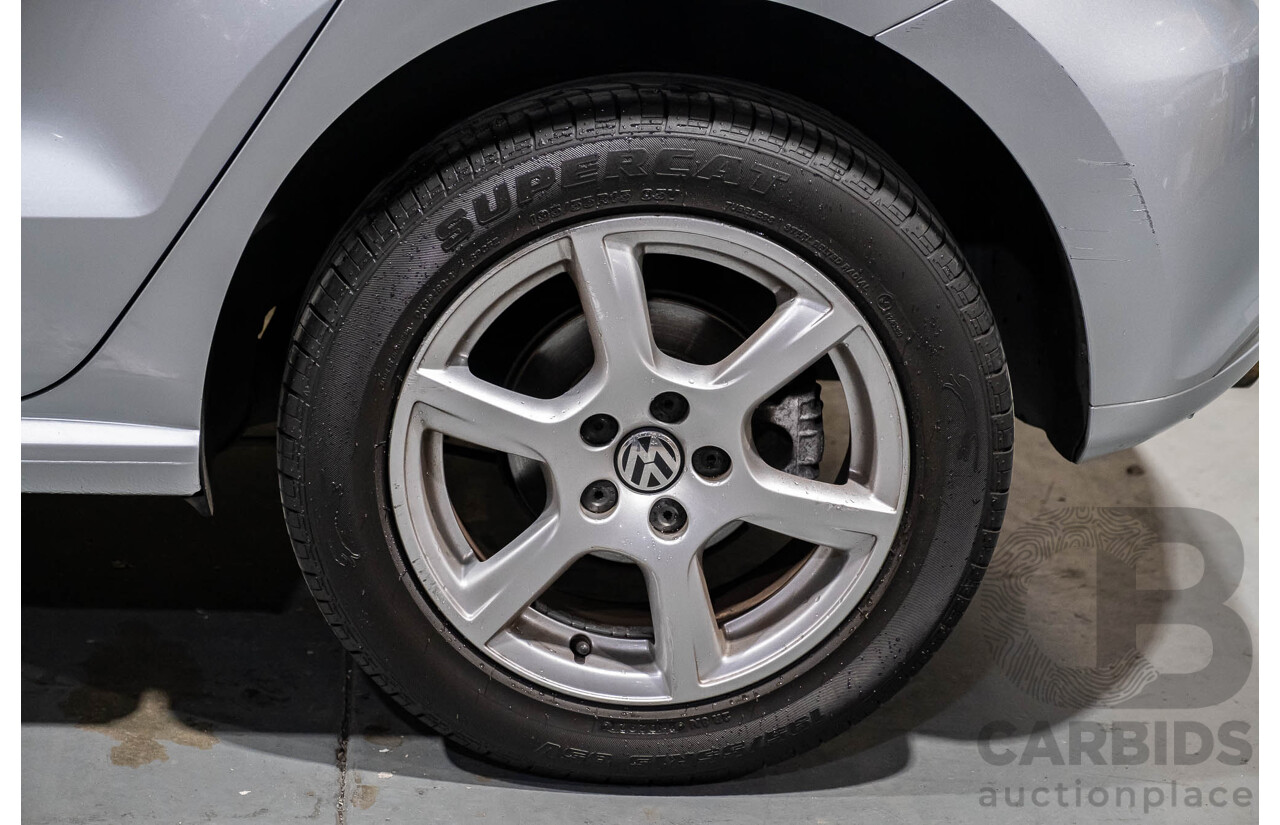 3/2013 Volkswagen Polo 77 TSI Comfortline 6R MY13 5d Hatchback Silver Turbo 1.2L