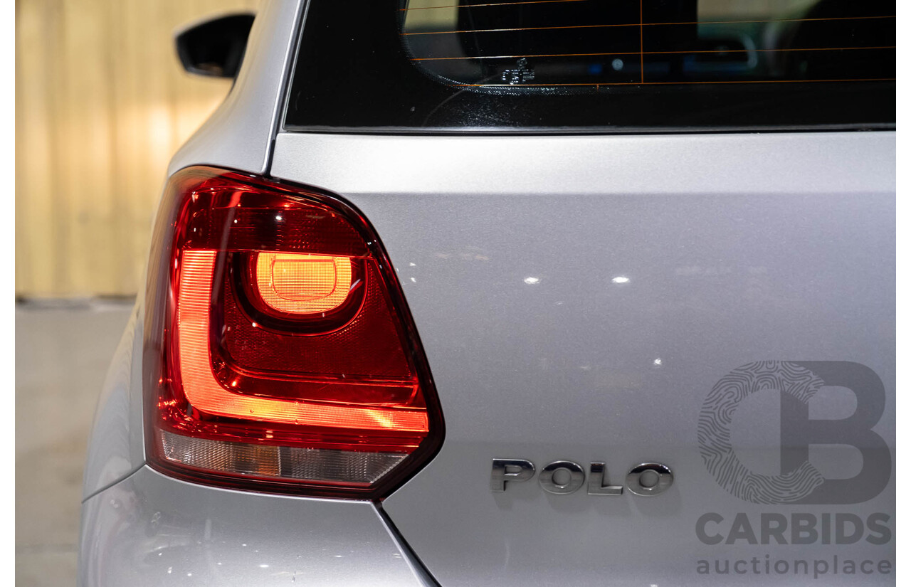 3/2013 Volkswagen Polo 77 TSI Comfortline 6R MY13 5d Hatchback Silver Turbo 1.2L