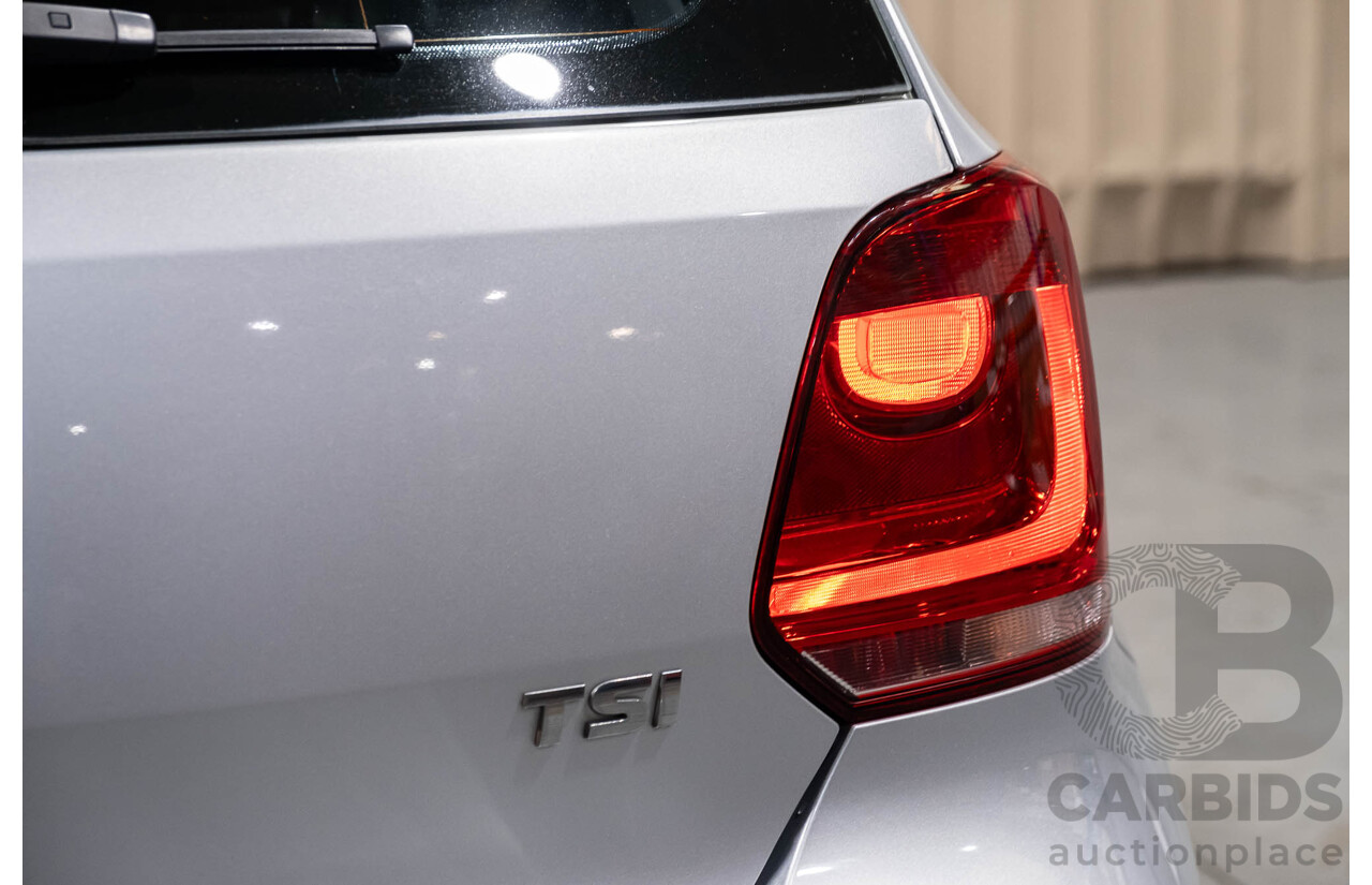 3/2013 Volkswagen Polo 77 TSI Comfortline 6R MY13 5d Hatchback Silver Turbo 1.2L