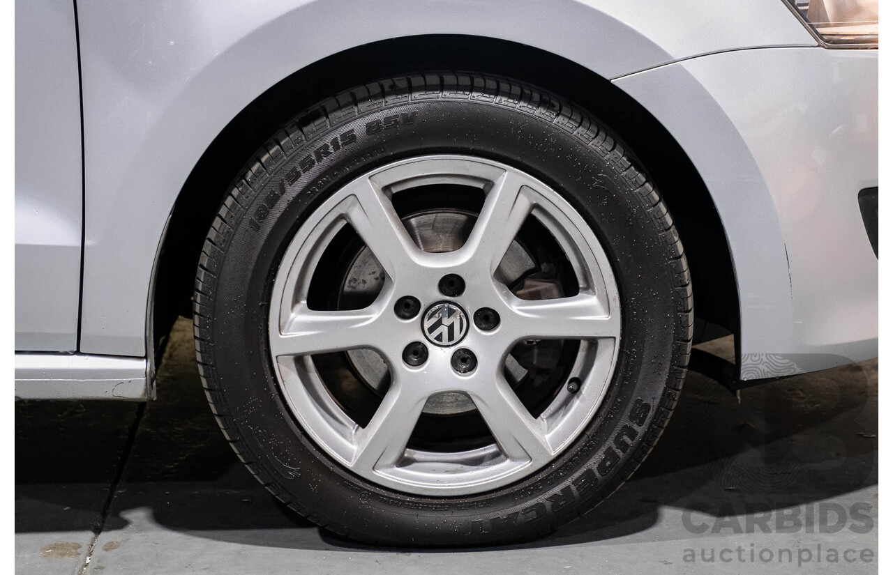 3/2013 Volkswagen Polo 77 TSI Comfortline 6R MY13 5d Hatchback Silver Turbo 1.2L