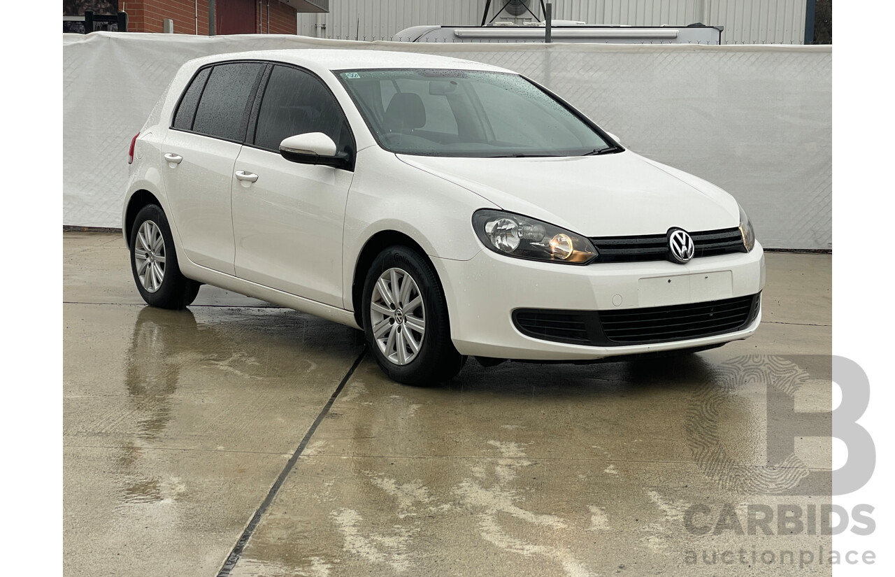 3/2011 Volkswagen Golf 90 TSI Trendline 1K MY11 5d Hatchback White 1.4L