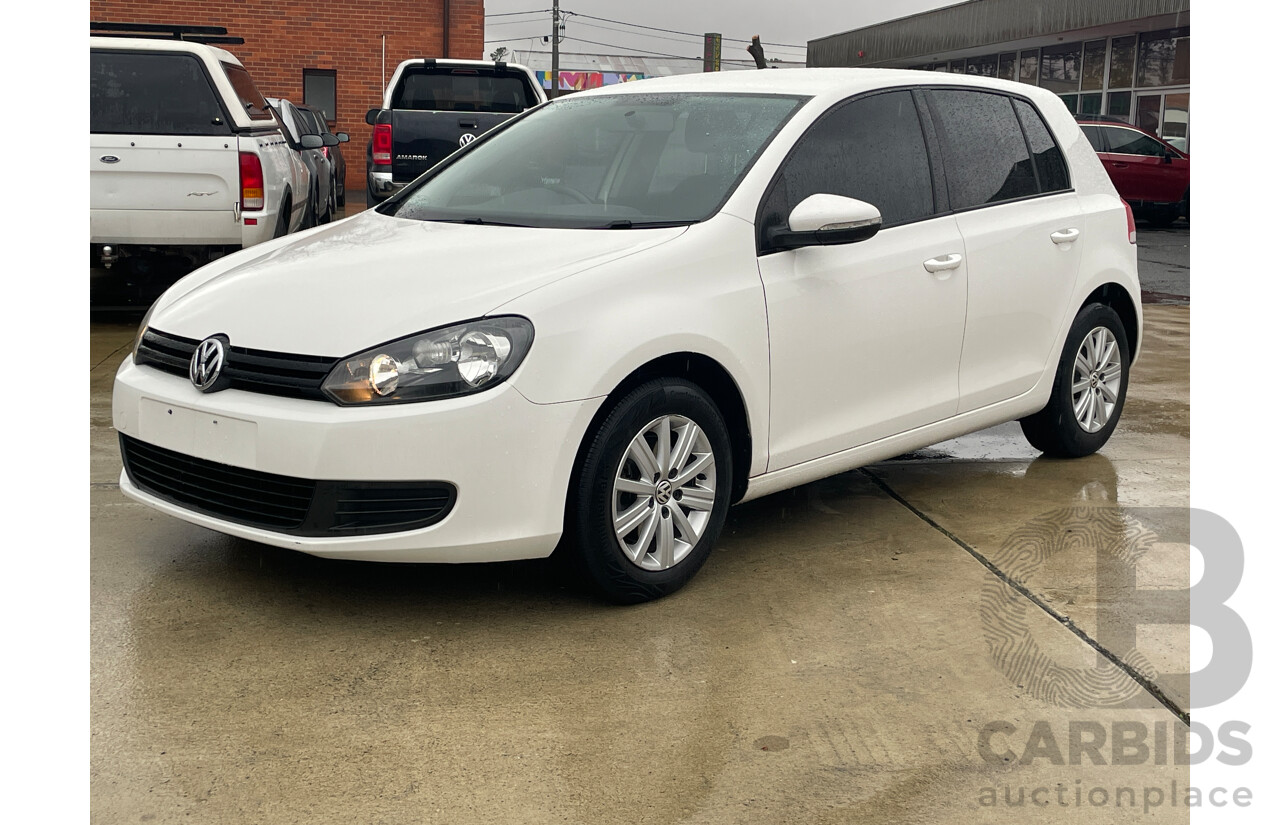 3/2011 Volkswagen Golf 90 TSI Trendline 1K MY11 5d Hatchback White 1.4L