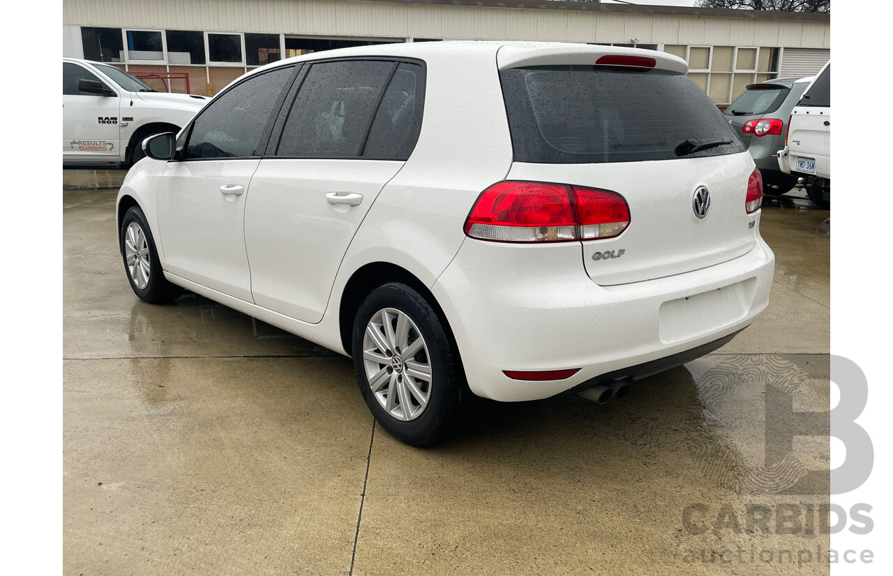 3/2011 Volkswagen Golf 90 TSI Trendline 1K MY11 5d Hatchback White 1.4L