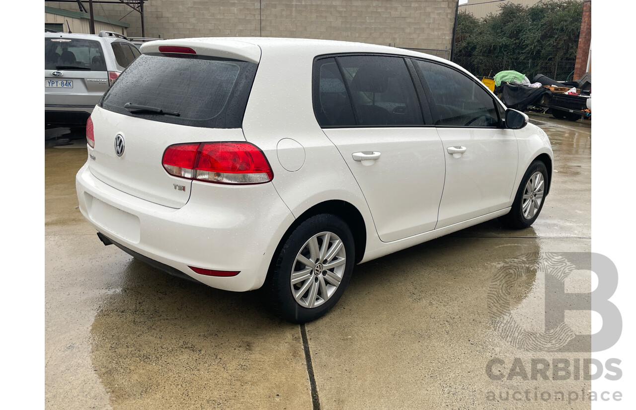 3/2011 Volkswagen Golf 90 TSI Trendline 1K MY11 5d Hatchback White 1.4L