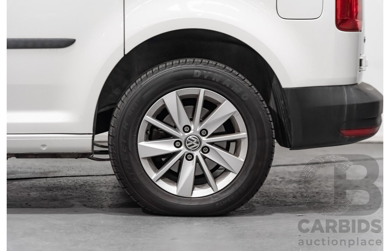 11/2017 Volkswagen Caddy TDI250 2KN 75KW 4d Van White 2.0L Turbo Diesel