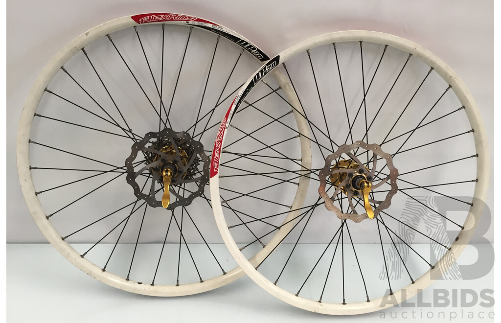 Alex Rims DP20 6061H-T6 Double Wall Bicycle Wheels - Lot of 2