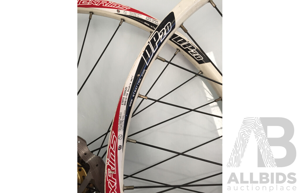 Alex Rims DP20 6061H-T6 Double Wall Bicycle Wheels - Lot of 2