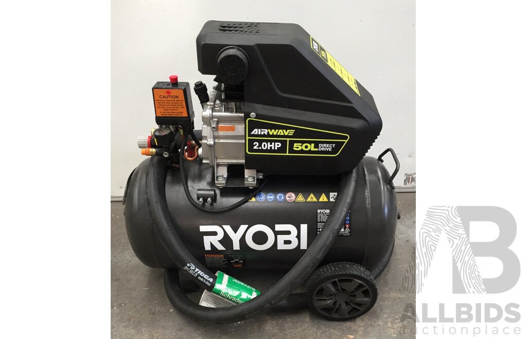 Ryobi Airwave 50L Air Compressor Lot 1479334 ALLBIDS