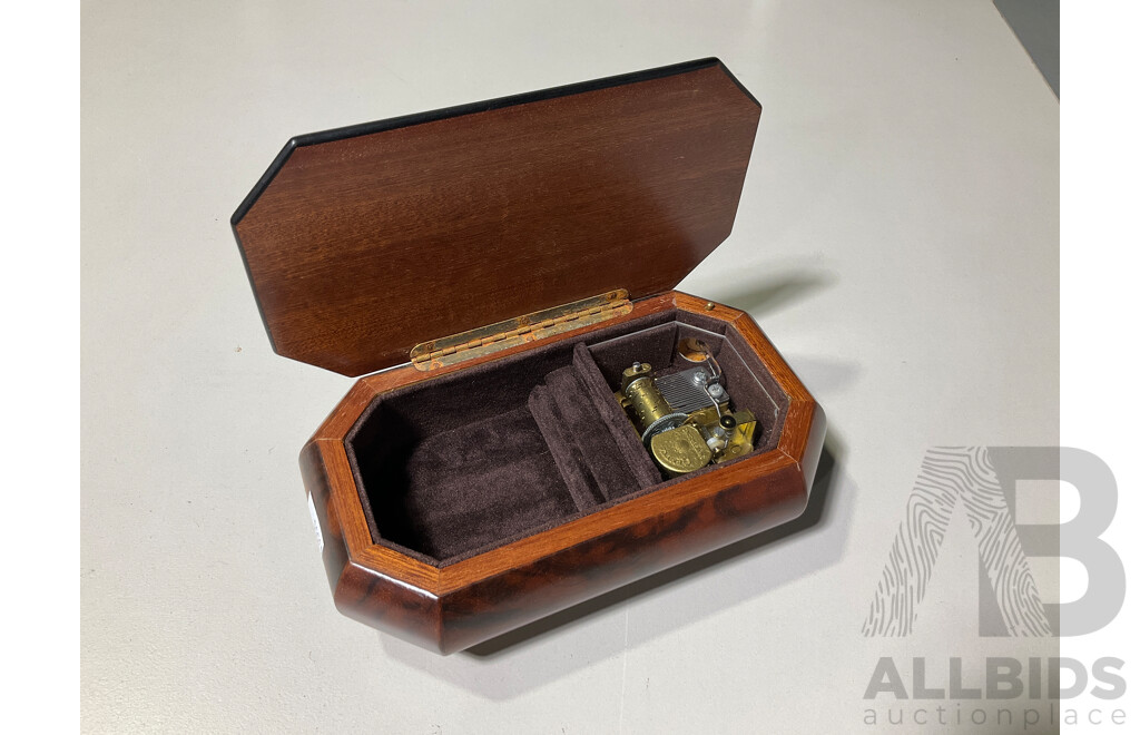 Small Wooden Music Box with Instruments - Lot 1476808 | ALLBIDS