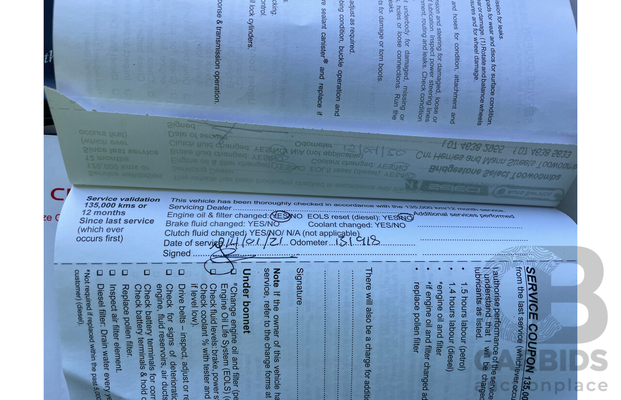 3/2011 Holden Cruze CD JG 4d Sedan White 1.8L