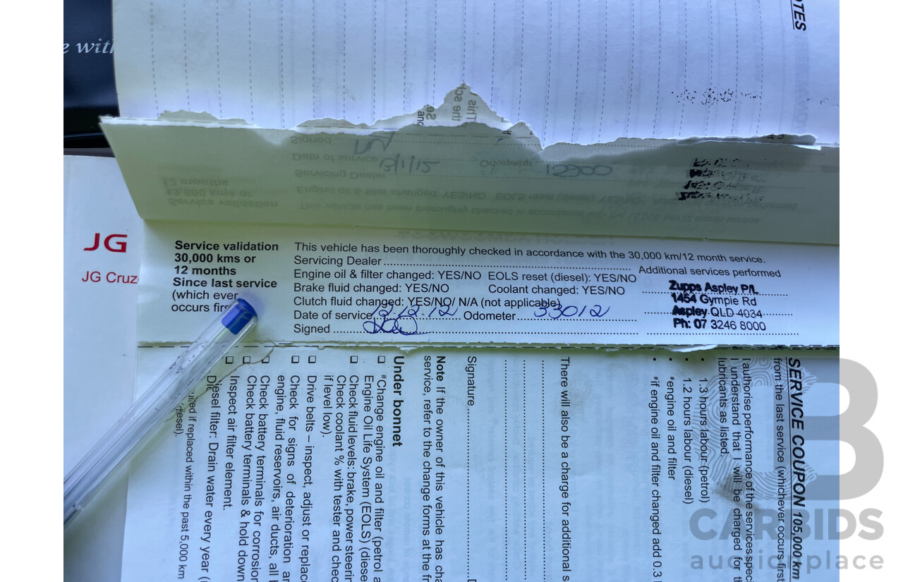 3/2011 Holden Cruze CD JG 4d Sedan White 1.8L