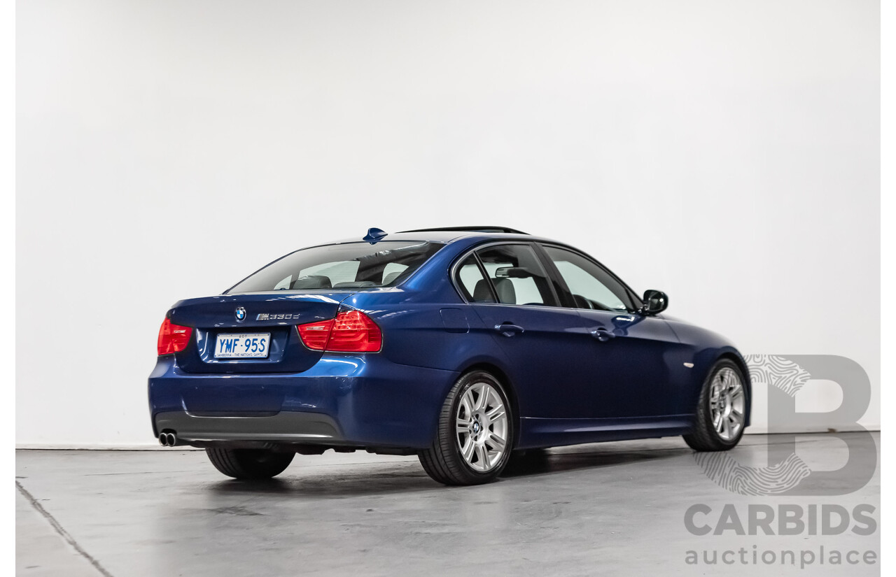 10/2009 BMW 330d E90 M Sport Package MY09 UPGRADE 4d Sedan Le Mans Blue 3.0L Turbo Diesel