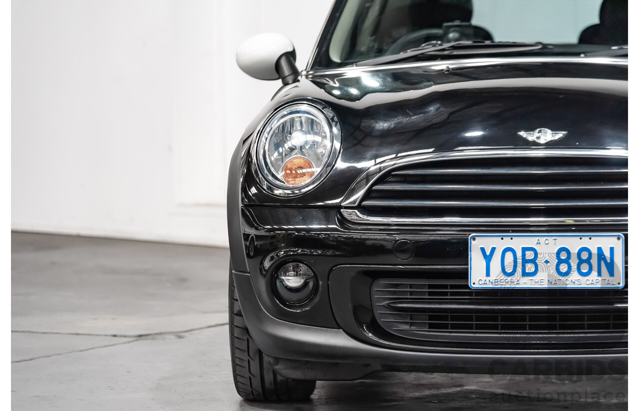 1/2012 Mini Cooper RAY R56 MY12 2d Hatchback Black 1.6L