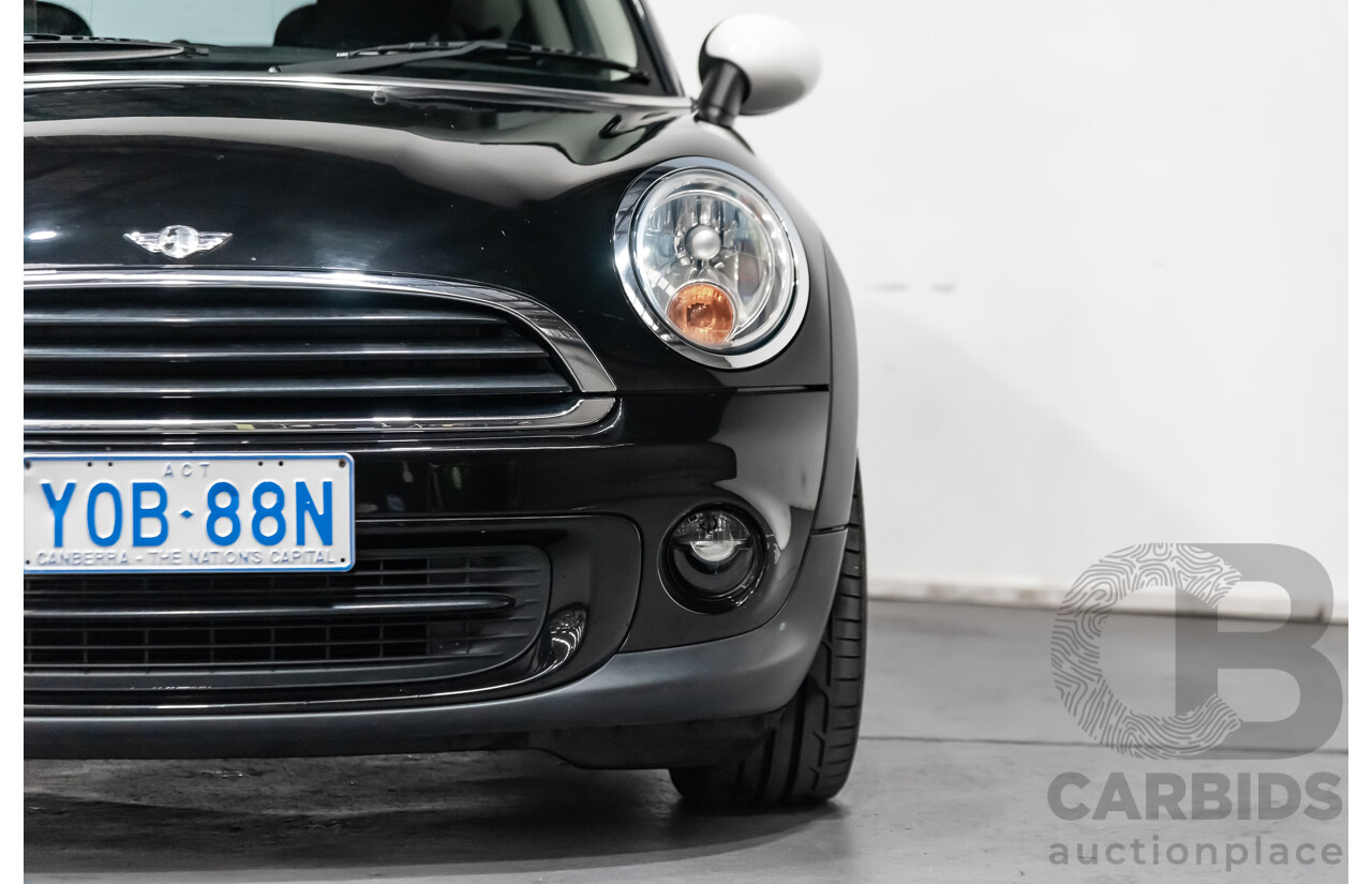 1/2012 Mini Cooper RAY R56 MY12 2d Hatchback Black 1.6L