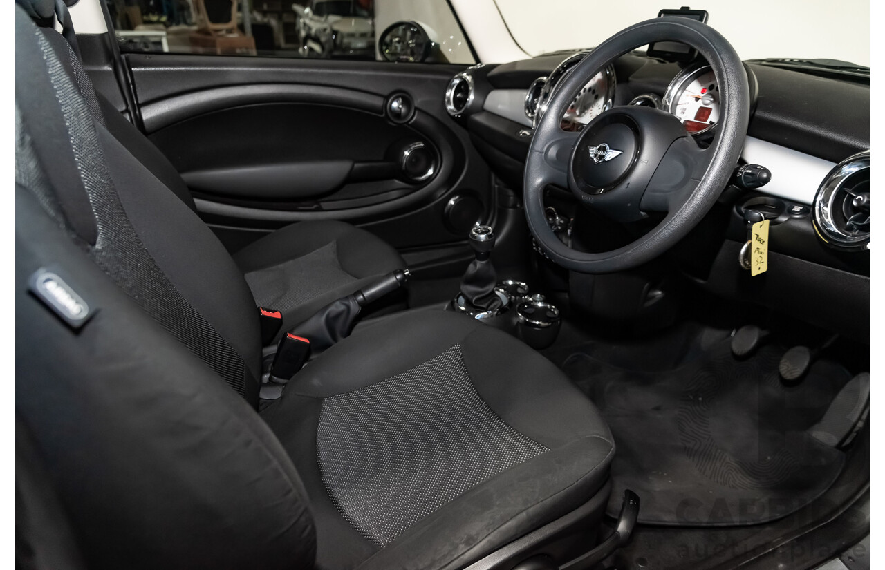 1/2012 Mini Cooper RAY R56 MY12 2d Hatchback Black 1.6L