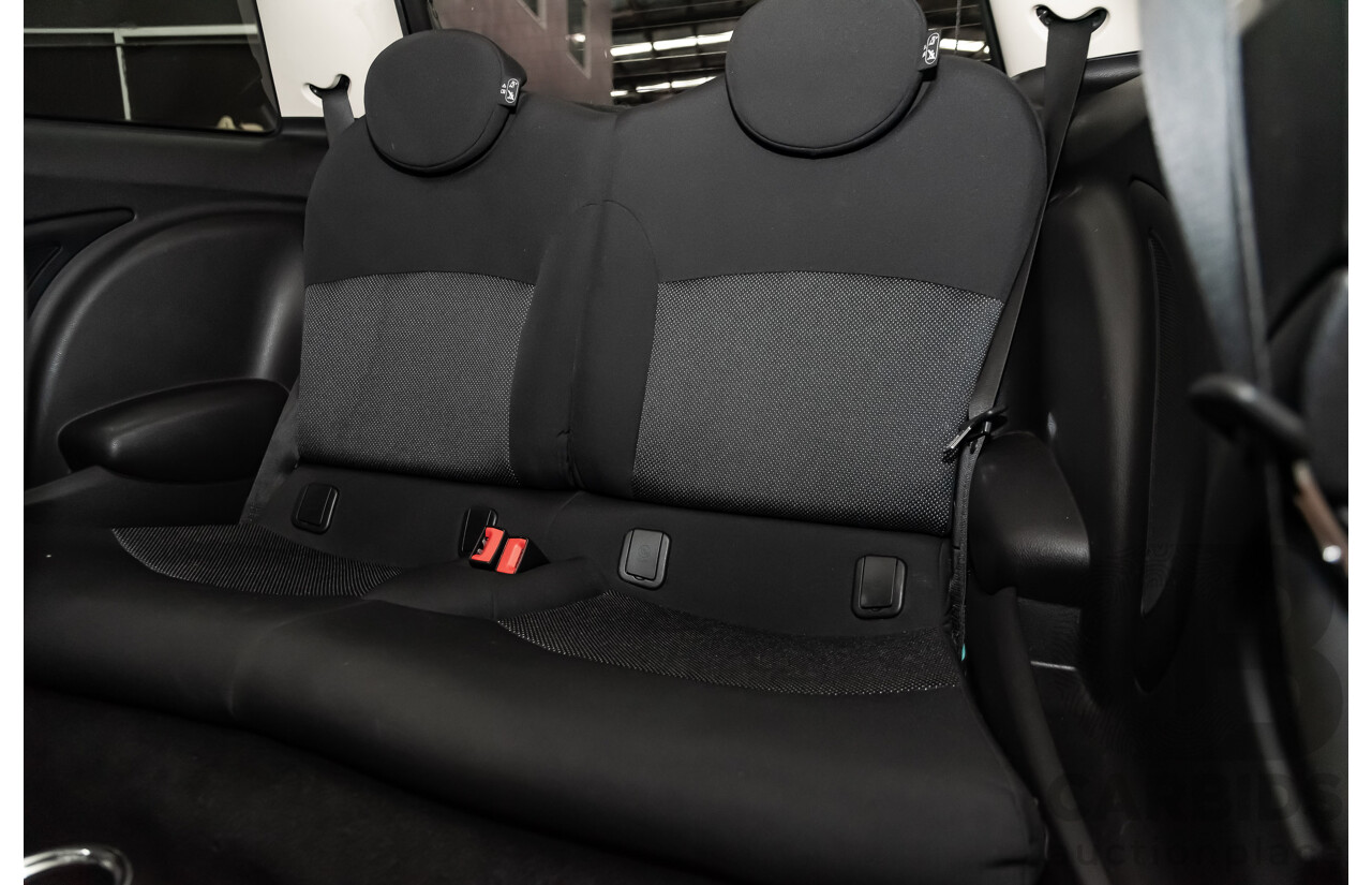 1/2012 Mini Cooper RAY R56 MY12 2d Hatchback Black 1.6L