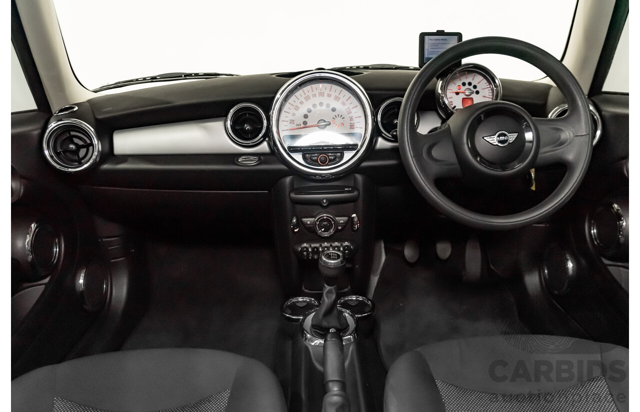 1/2012 Mini Cooper RAY R56 MY12 2d Hatchback Black 1.6L