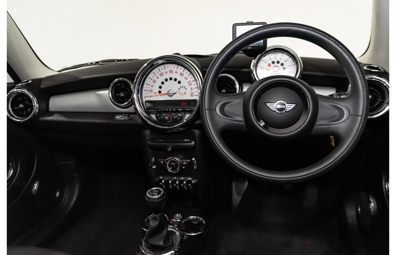 1/2012 Mini Cooper RAY R56 MY12 2d Hatchback Black 1.6L