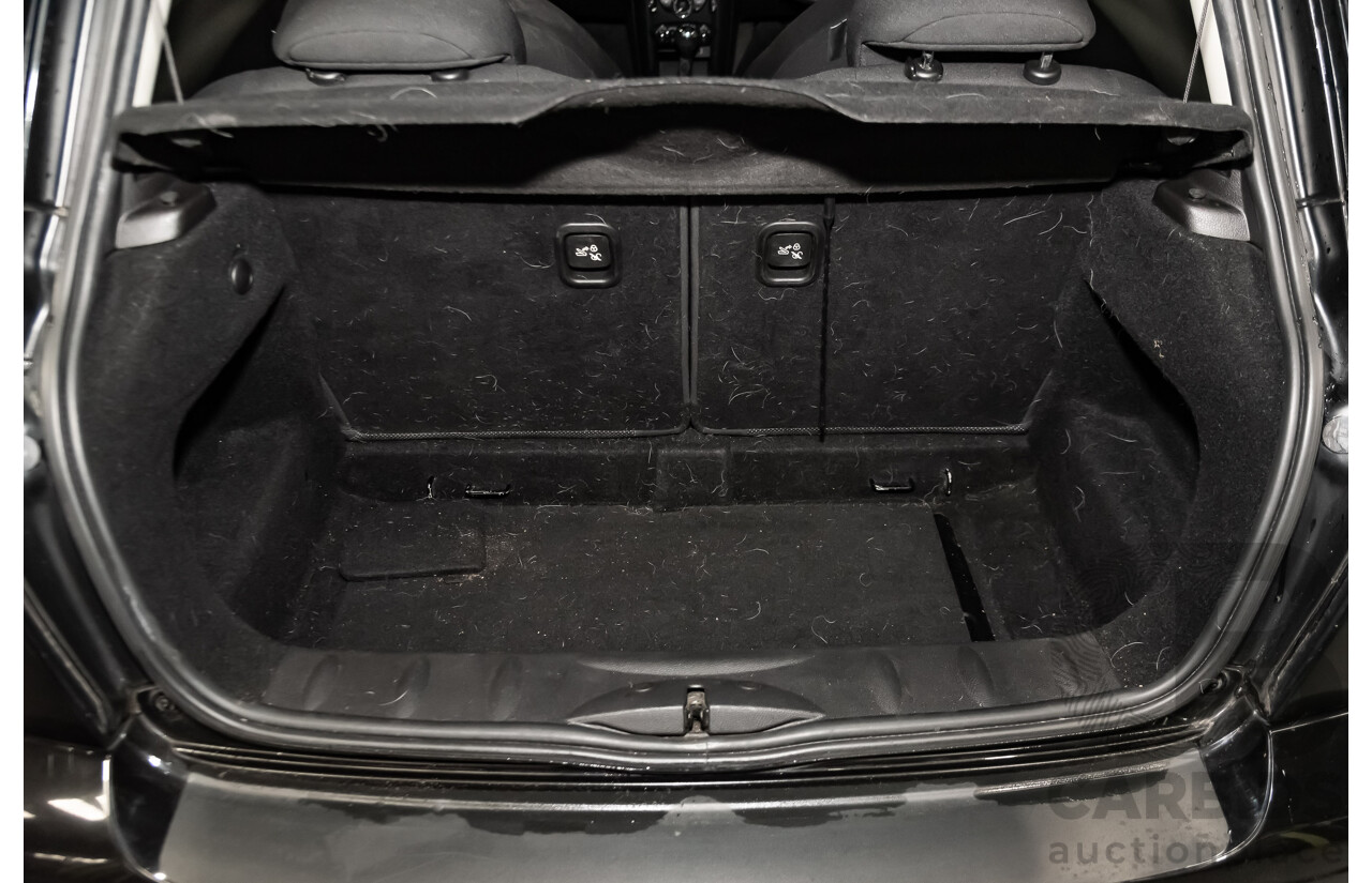 1/2012 Mini Cooper RAY R56 MY12 2d Hatchback Black 1.6L