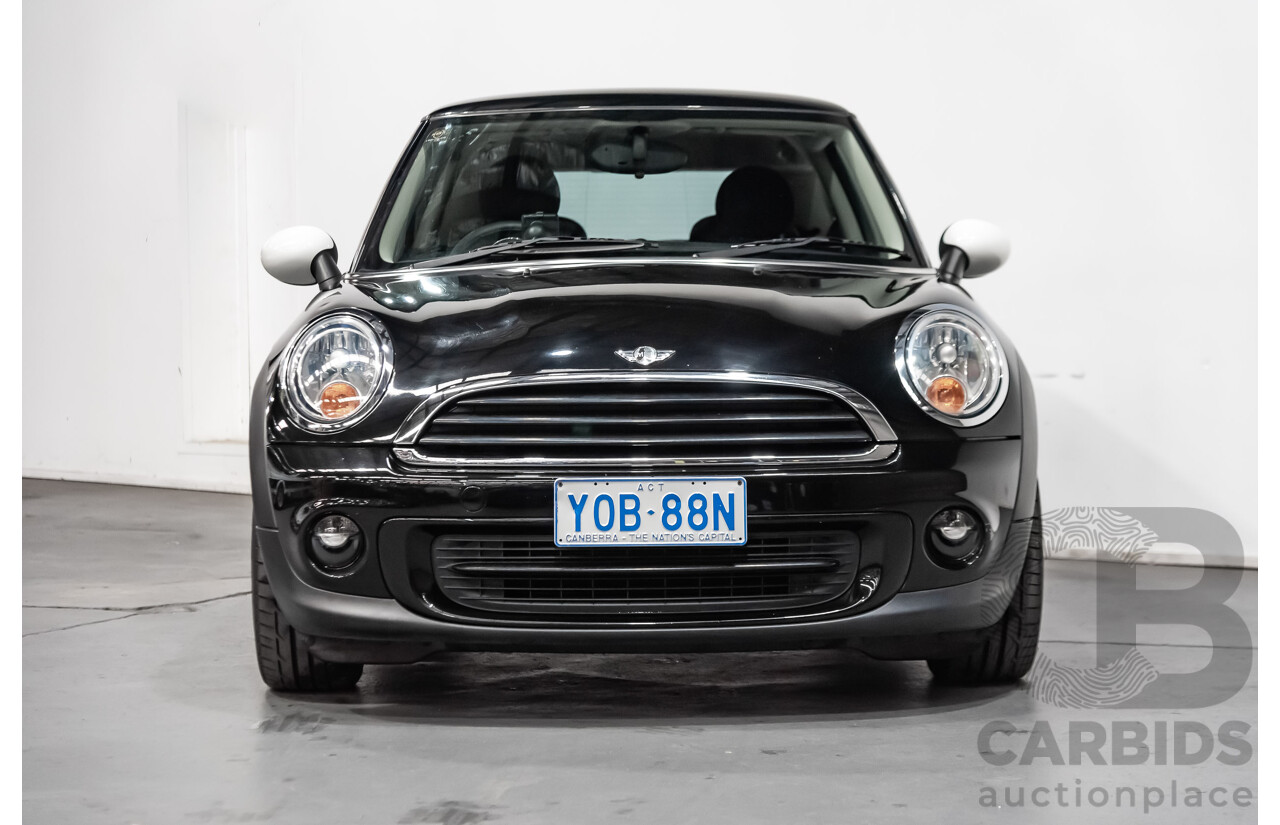 1/2012 Mini Cooper RAY R56 MY12 2d Hatchback Black 1.6L