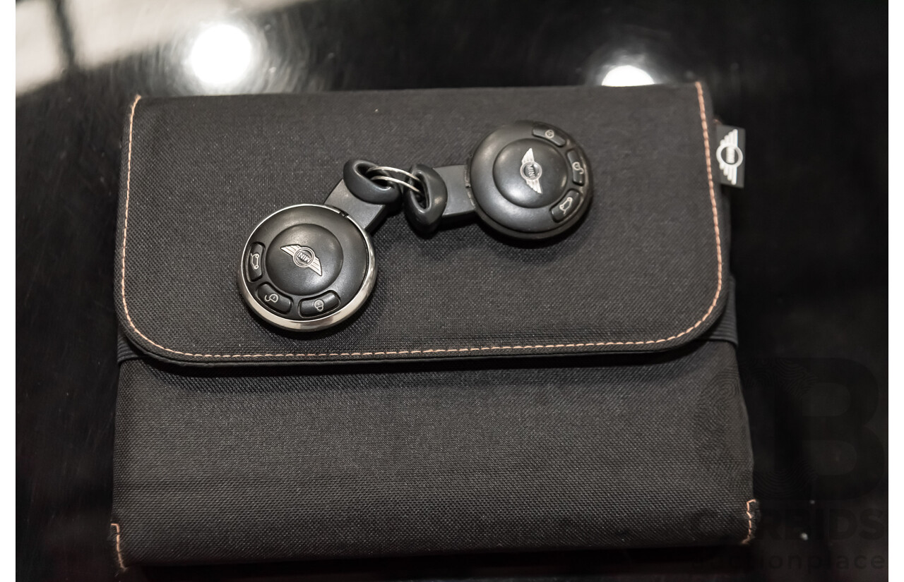 1/2012 Mini Cooper RAY R56 MY12 2d Hatchback Black 1.6L