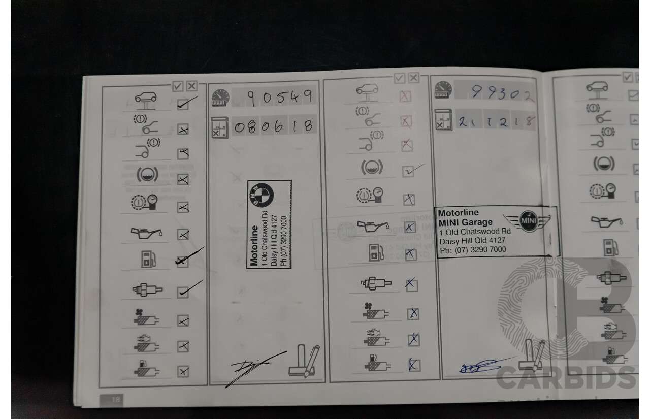 1/2012 Mini Cooper RAY R56 MY12 2d Hatchback Black 1.6L