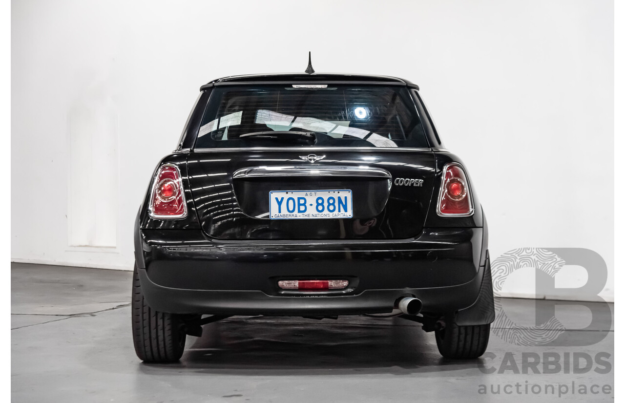 1/2012 Mini Cooper RAY R56 MY12 2d Hatchback Black 1.6L