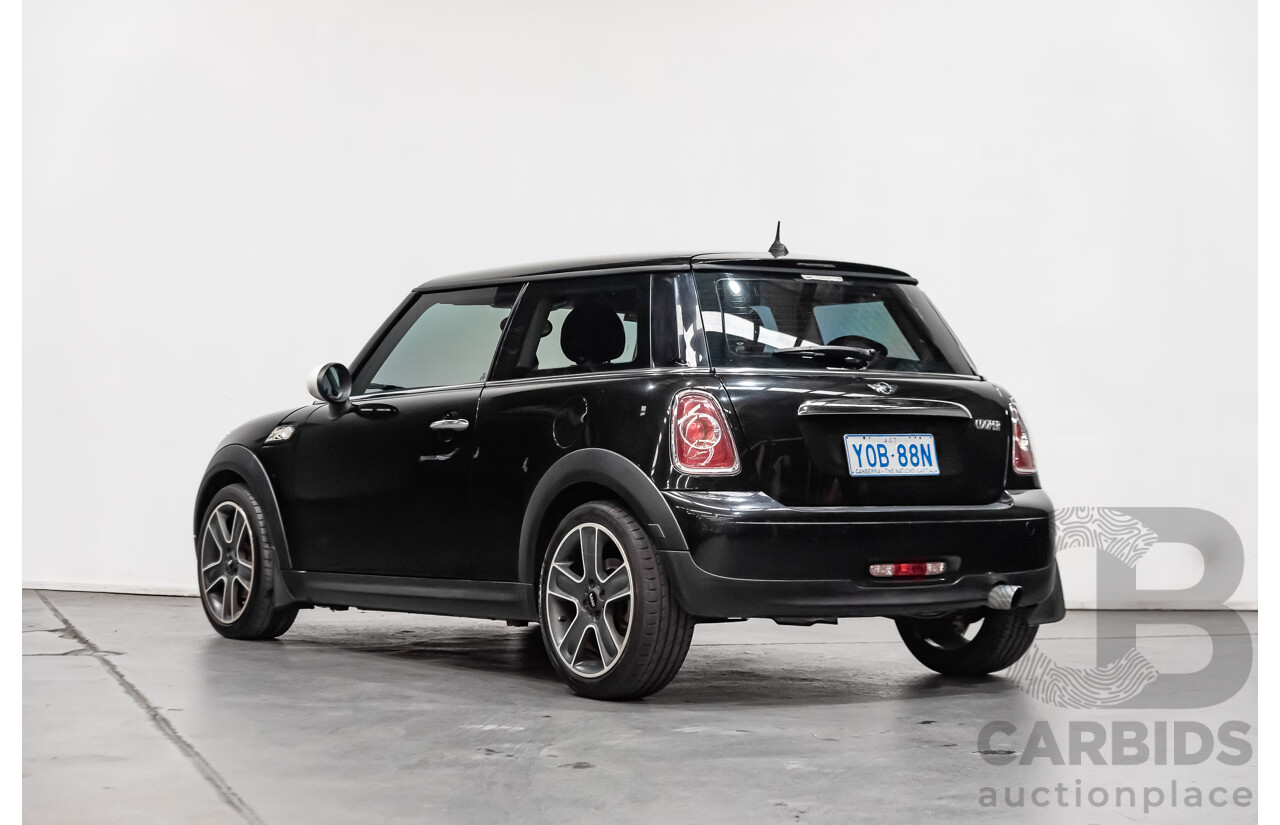 1/2012 Mini Cooper RAY R56 MY12 2d Hatchback Black 1.6L