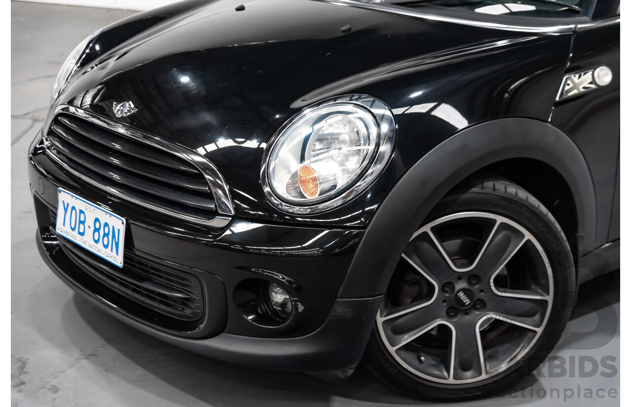 1/2012 Mini Cooper RAY R56 MY12 2d Hatchback Black 1.6L