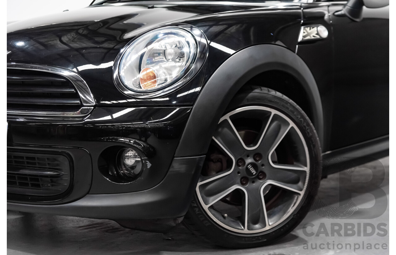 1/2012 Mini Cooper RAY R56 MY12 2d Hatchback Black 1.6L