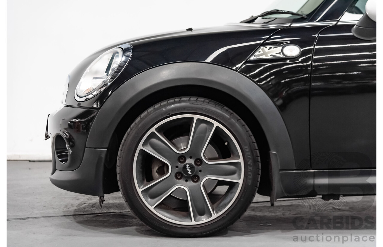 1/2012 Mini Cooper RAY R56 MY12 2d Hatchback Black 1.6L