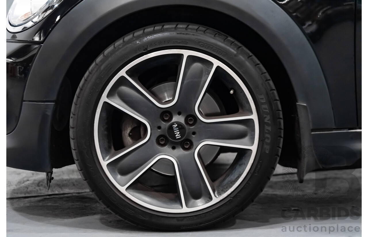 1/2012 Mini Cooper RAY R56 MY12 2d Hatchback Black 1.6L