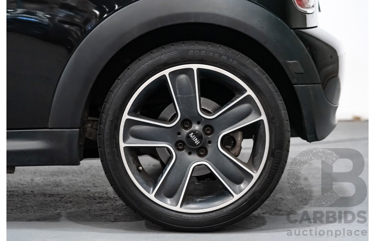 1/2012 Mini Cooper RAY R56 MY12 2d Hatchback Black 1.6L