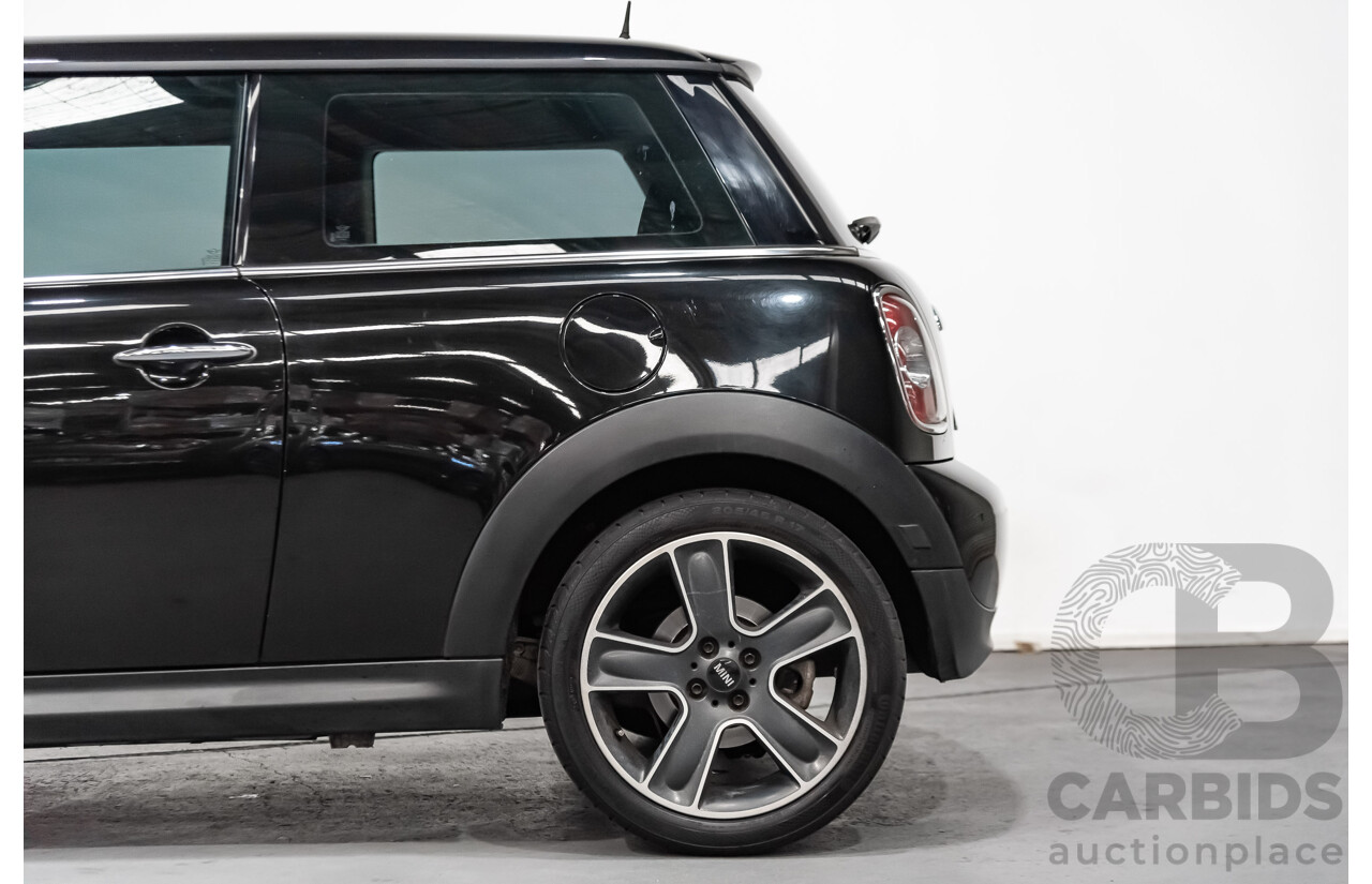 1/2012 Mini Cooper RAY R56 MY12 2d Hatchback Black 1.6L
