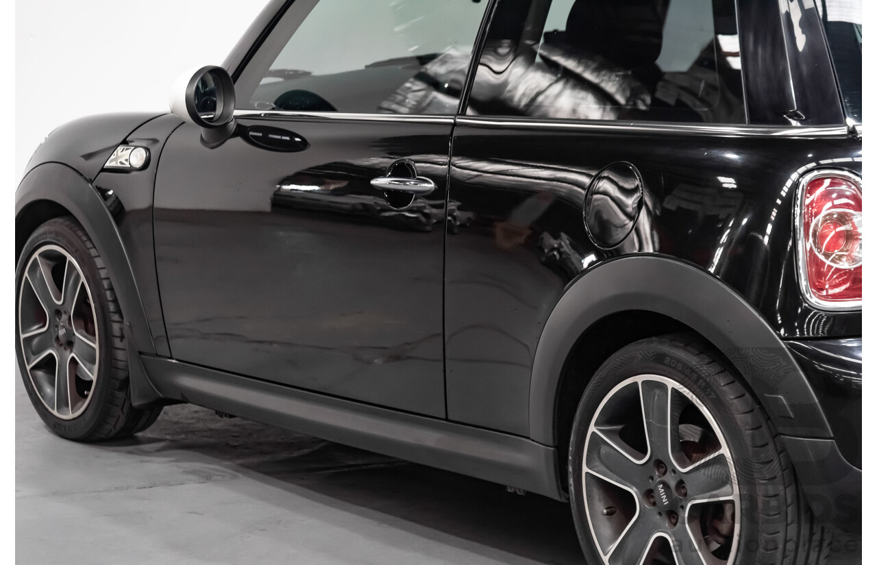 1/2012 Mini Cooper RAY R56 MY12 2d Hatchback Black 1.6L