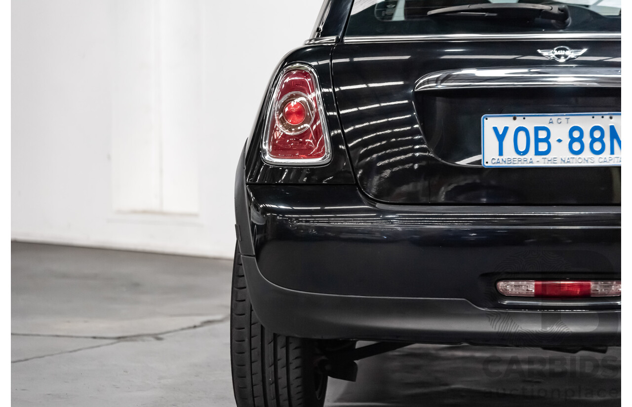 1/2012 Mini Cooper RAY R56 MY12 2d Hatchback Black 1.6L