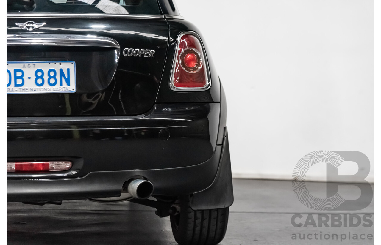 1/2012 Mini Cooper RAY R56 MY12 2d Hatchback Black 1.6L