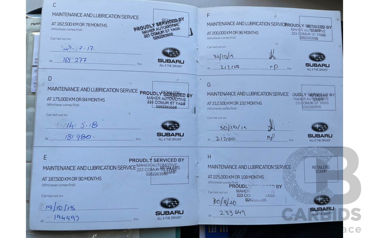 2/2011 Subaru Forester X MY11 4d Wagon Silver 2.5L