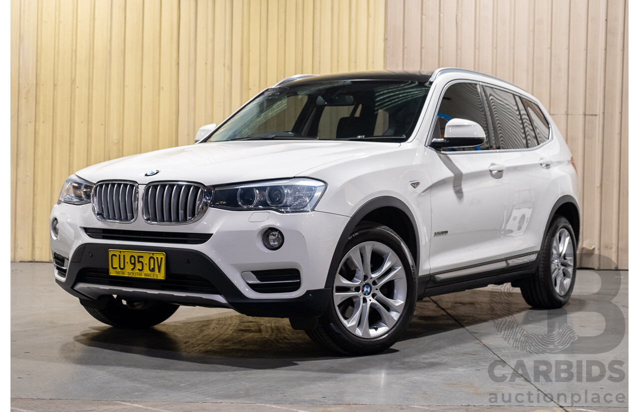 2/2015 Bmw X3 Xdrive 20i (AWD) F25 MY15 4d Wagon White Turbo 2.0L