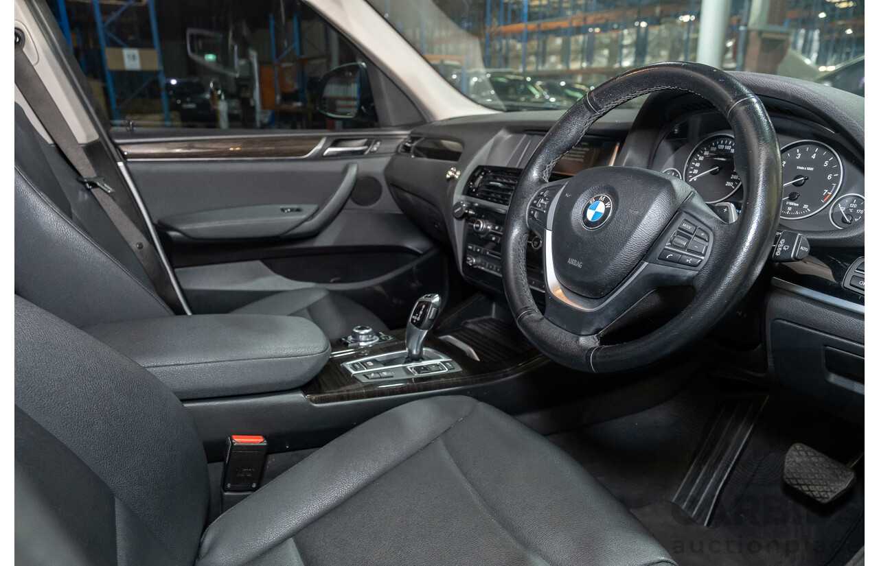2/2015 Bmw X3 Xdrive 20i (AWD) F25 MY15 4d Wagon White Turbo 2.0L