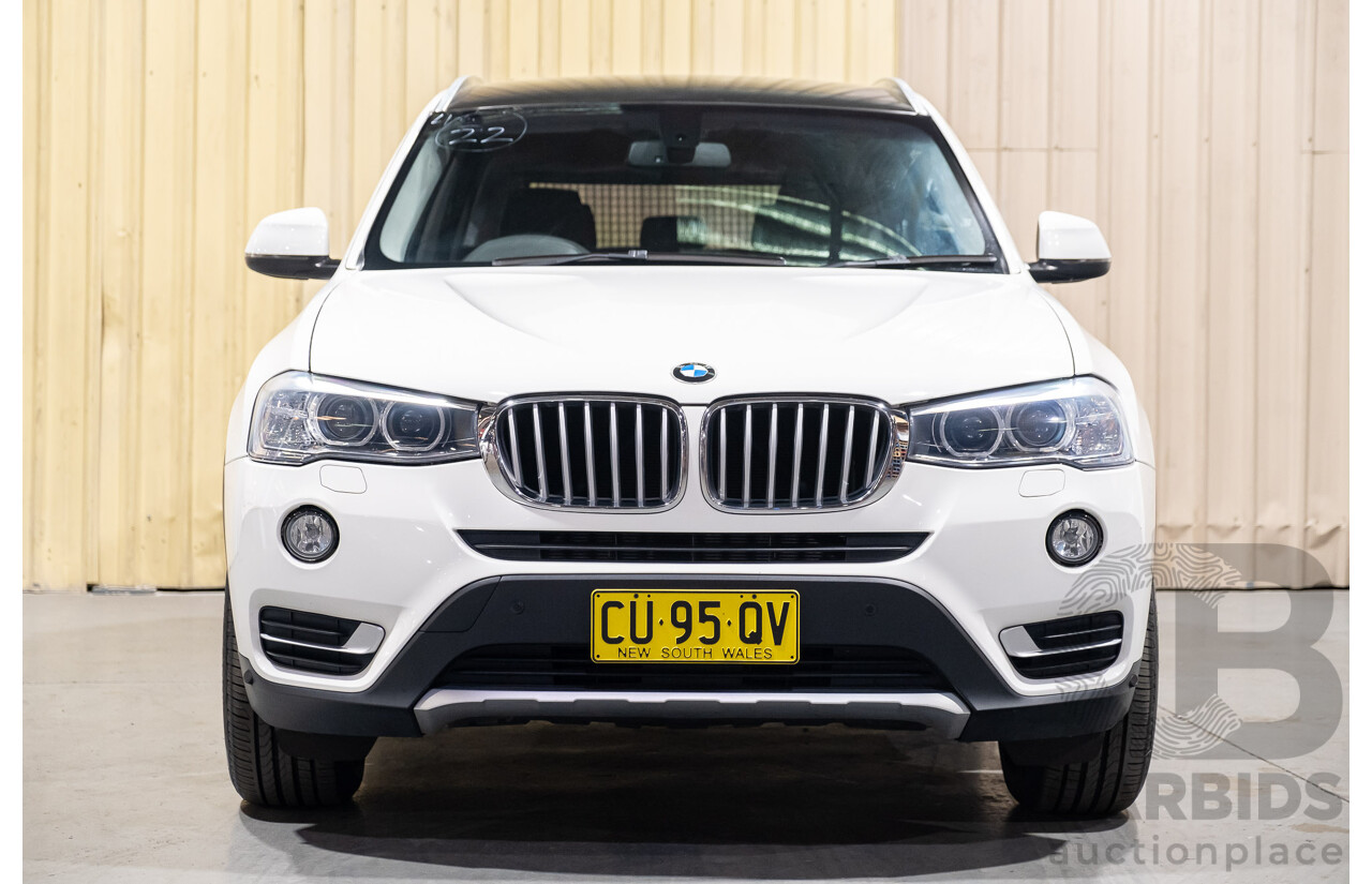 2/2015 Bmw X3 Xdrive 20i (AWD) F25 MY15 4d Wagon White Turbo 2.0L