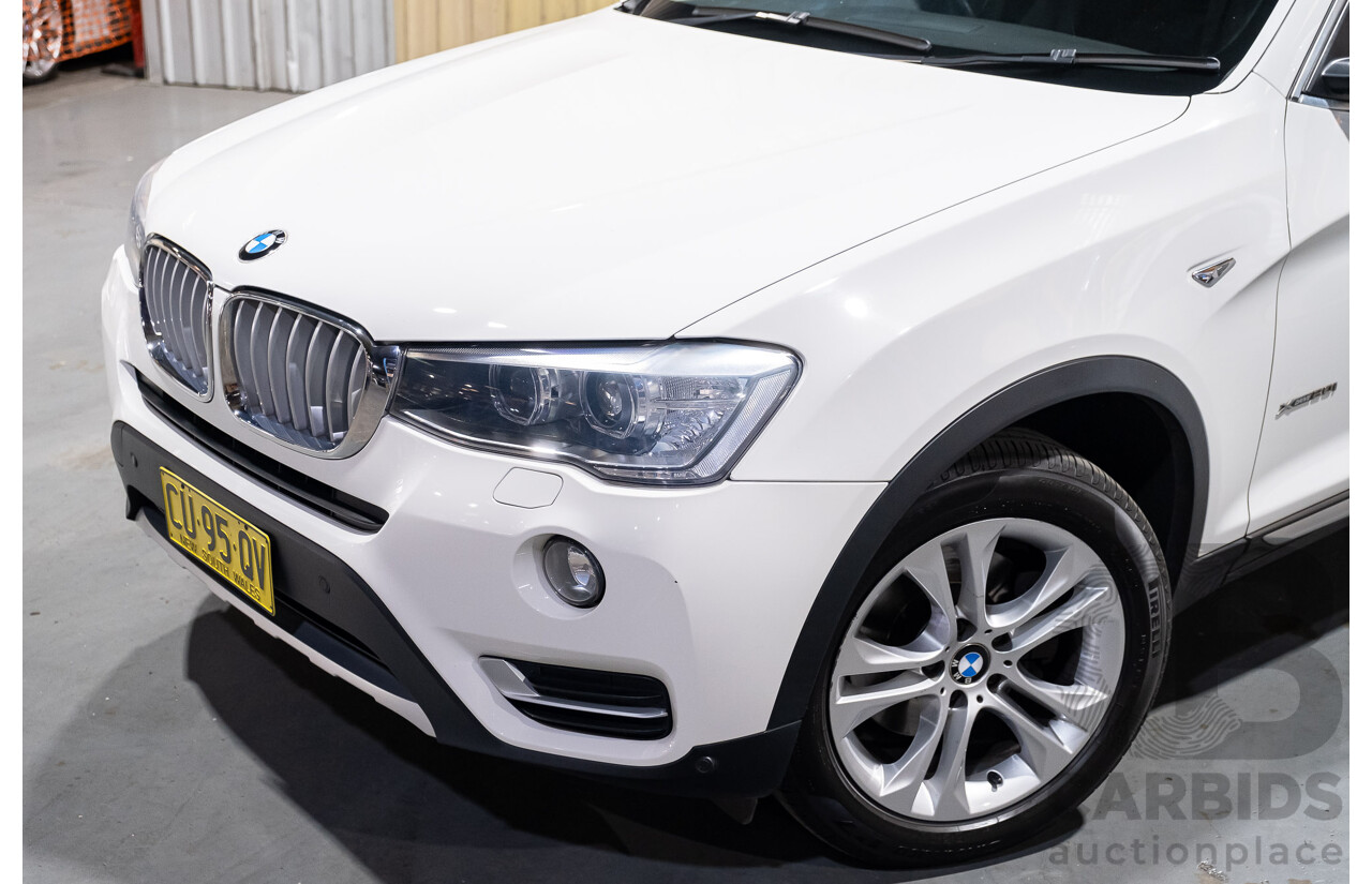 2/2015 Bmw X3 Xdrive 20i (AWD) F25 MY15 4d Wagon White Turbo 2.0L