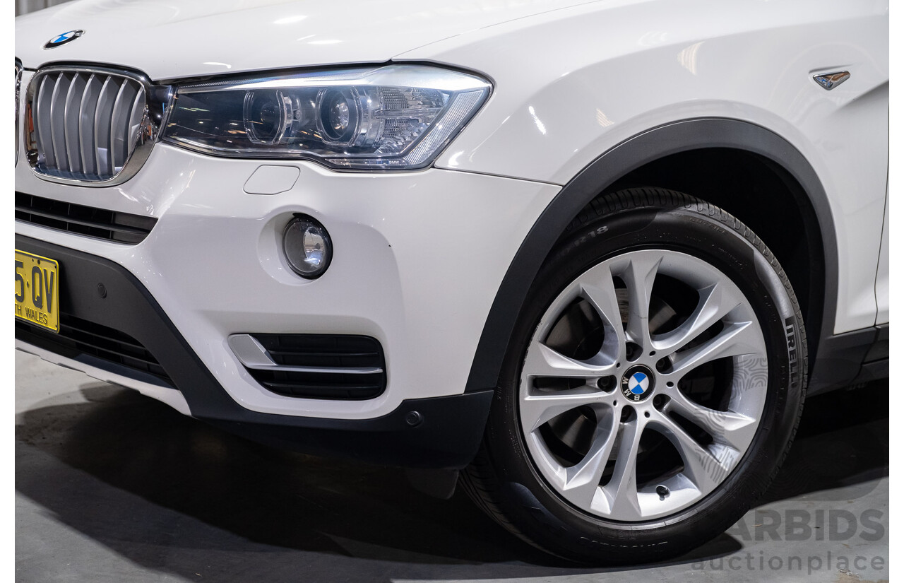2/2015 Bmw X3 Xdrive 20i (AWD) F25 MY15 4d Wagon White Turbo 2.0L