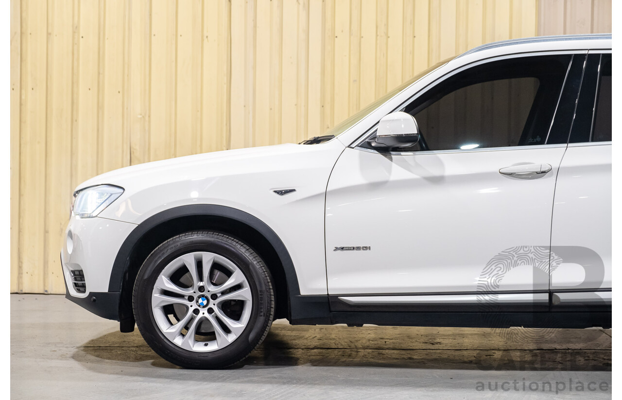 2/2015 Bmw X3 Xdrive 20i (AWD) F25 MY15 4d Wagon White Turbo 2.0L