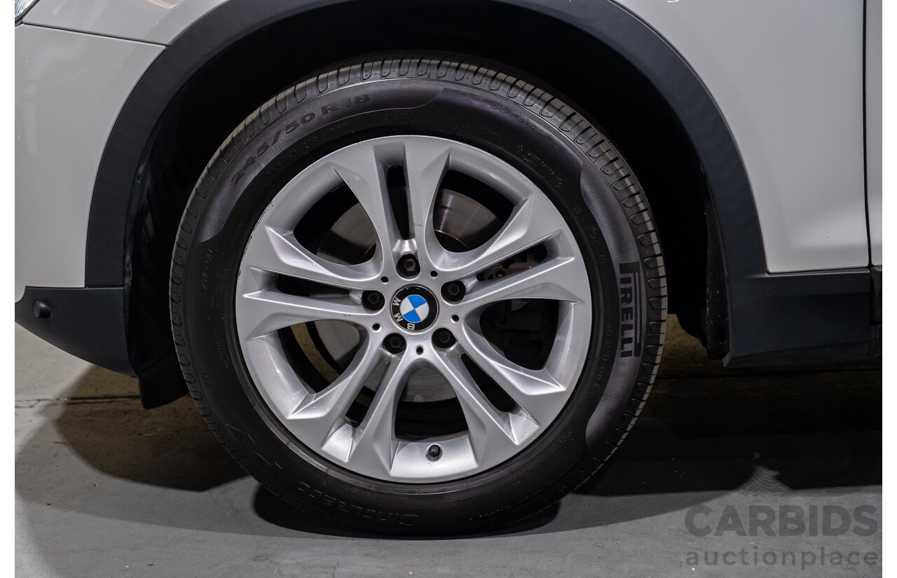 2/2015 Bmw X3 Xdrive 20i (AWD) F25 MY15 4d Wagon White Turbo 2.0L