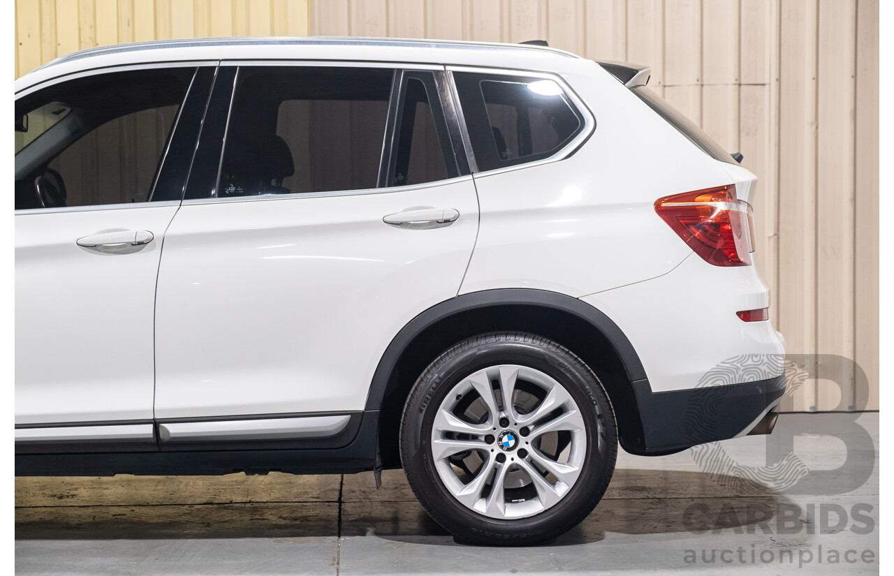 2/2015 Bmw X3 Xdrive 20i (AWD) F25 MY15 4d Wagon White Turbo 2.0L