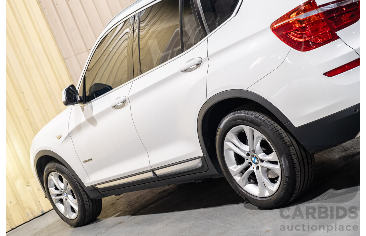 2/2015 Bmw X3 Xdrive 20i (AWD) F25 MY15 4d Wagon White Turbo 2.0L