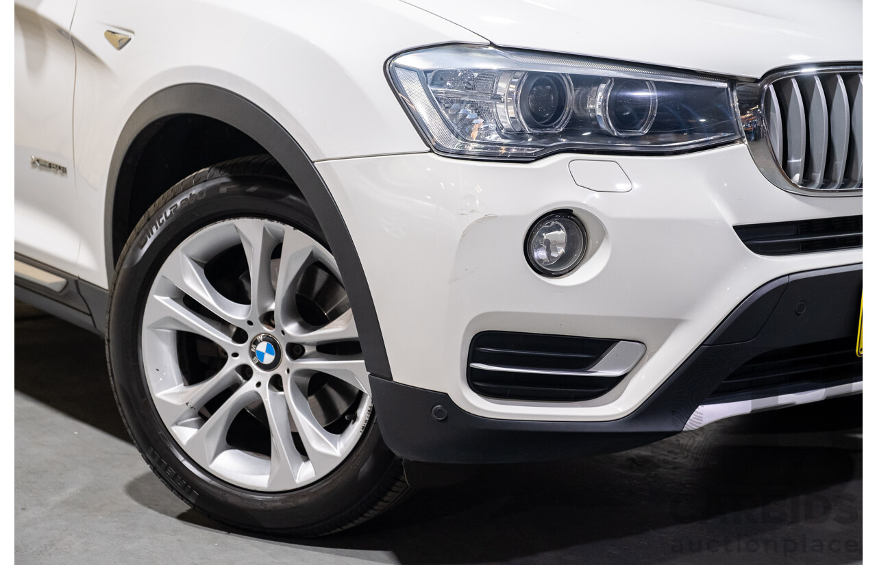 2/2015 Bmw X3 Xdrive 20i (AWD) F25 MY15 4d Wagon White Turbo 2.0L