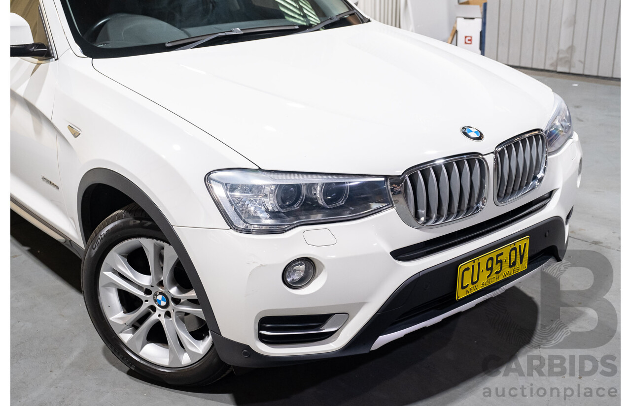 2/2015 Bmw X3 Xdrive 20i (AWD) F25 MY15 4d Wagon White Turbo 2.0L