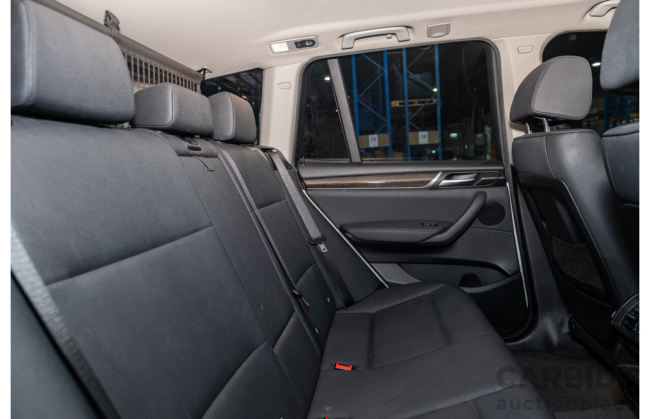 2/2015 Bmw X3 Xdrive 20i (AWD) F25 MY15 4d Wagon White Turbo 2.0L